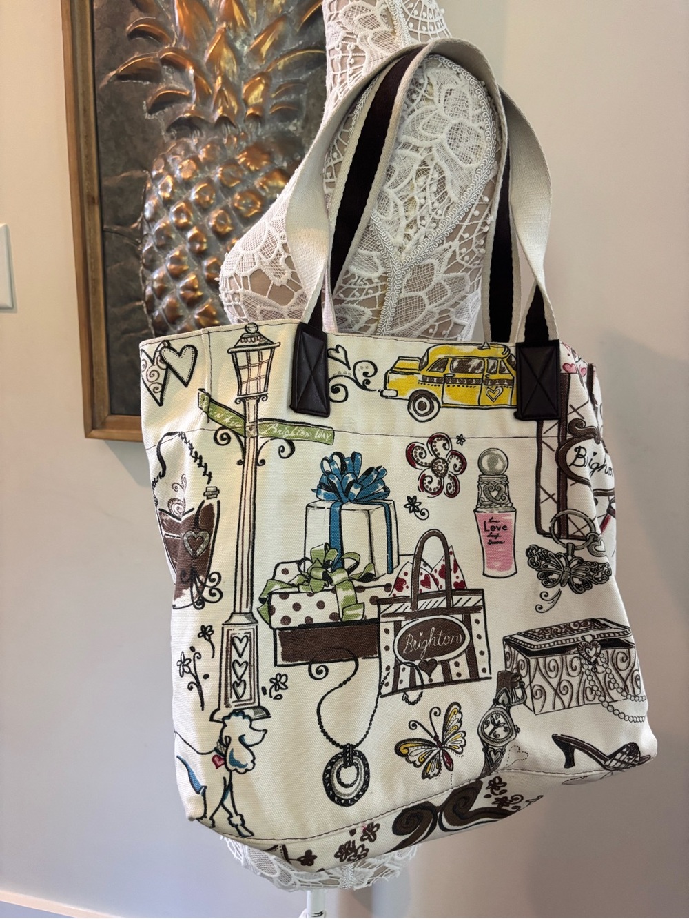 Brighton Canvas Printed Tote